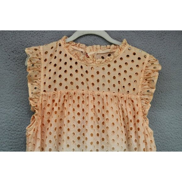 ee:some Large Eyelet Ruffle Sleeve Dress-Size Medium-Boho - Picture 5 of 11